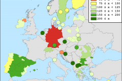 European Map of non-harmonised UIC measurements